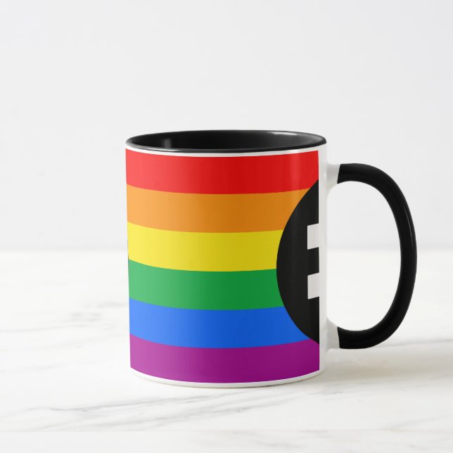HBTQ-rättighetsflagga Mugg (Höger)