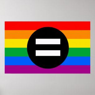 HBTQ-rättighetsflagga Poster