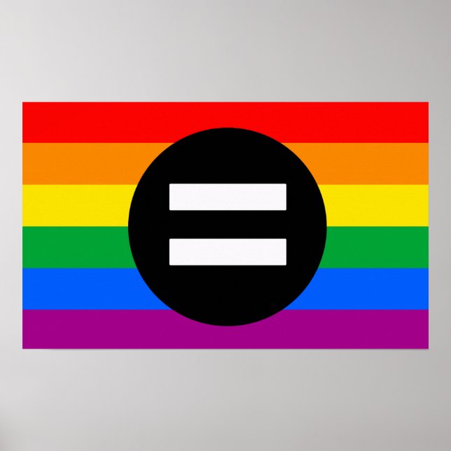 HBTQ-rättighetsflagga Poster (Framsidan)