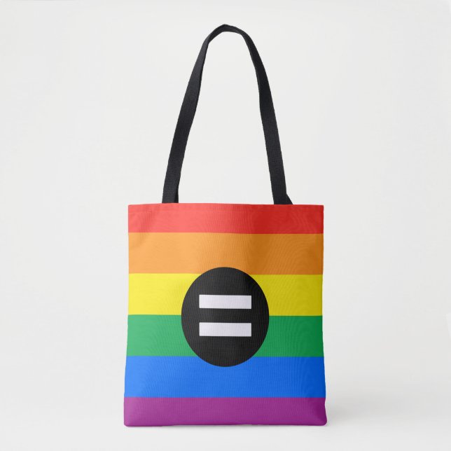 HBTQ-rättighetsflagga Tygkasse (Framsida)