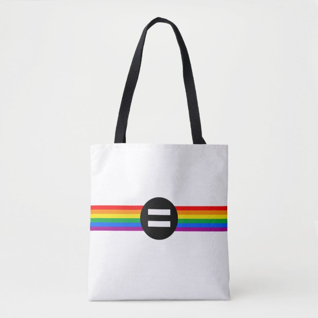 HBTQ-rättighetsflagga Tygkasse (Framsida)