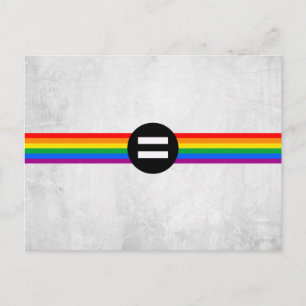 HBTQ-rättighetsflagga Vykort