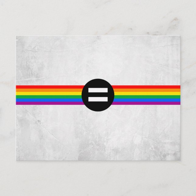 HBTQ-rättighetsflagga Vykort (Framsida)