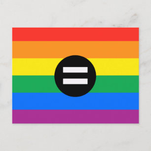 HBTQ-rättighetsflagga Vykort