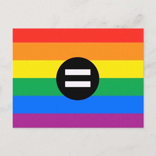 HBTQ-rättighetsflagga Vykort (Framsida)