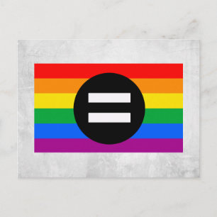 HBTQ-rättighetsflagga Vykort