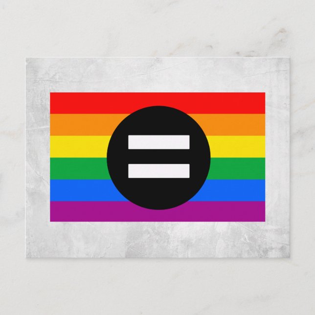 HBTQ-rättighetsflagga Vykort (Framsida)