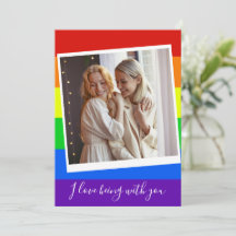 HBTQ-regnbåge anpassad romantisk foton för homosex