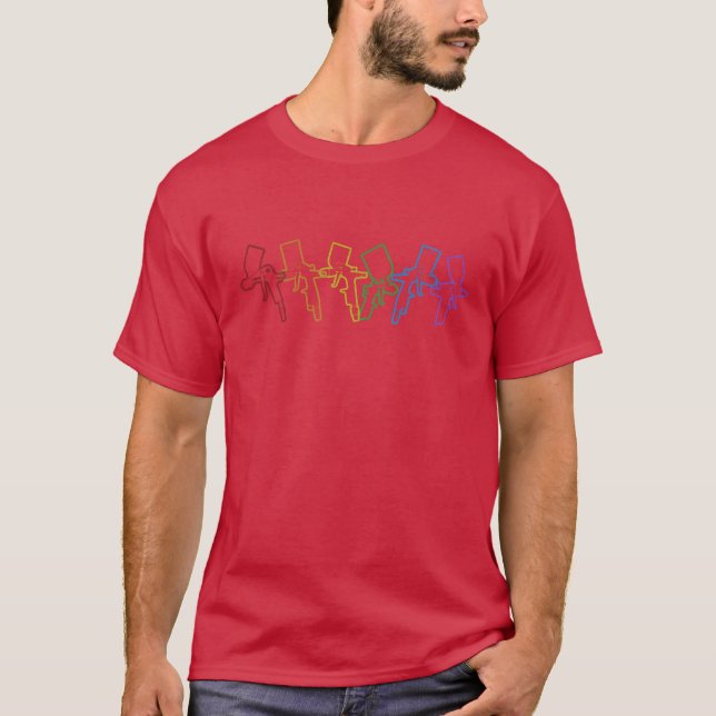 HBTQ-regnbåge Bil Spray Fordon Bil gratis T Shirt (Framsida)