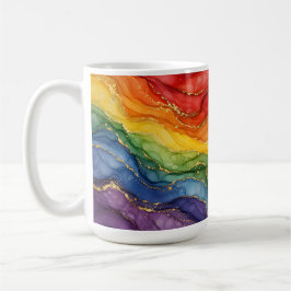 HBTQ-regnbåge i marmor Kaffemugg