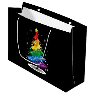HBTQ regnbåge julgran God Jul