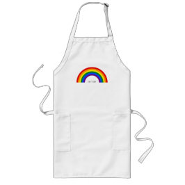Hbtq-regnbåge. Kärlek är kärlek. Långt Förkläde