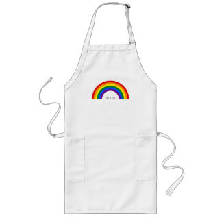 Hbtq-regnbåge. Kärlek är kärlek. Långt Förkläde