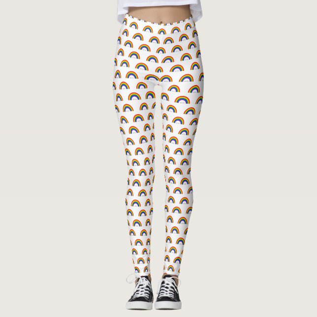 Hbtq-regnbåge. Kärlek är kärlek. Leggings (Framsida)