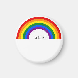 HBTQ-regnbåge. Kärlek är kärlek. Magnet