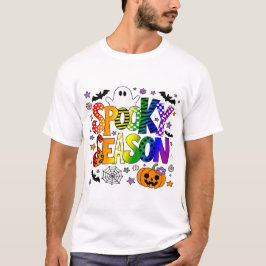 HBTQ Regnbåge Kuslig Säsong Halloween T Shirt