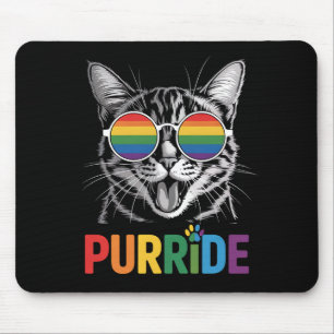 HBTQ regnbåge stolt katt supporter Musmatta