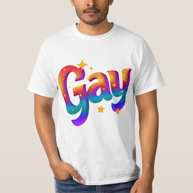 Hbtq-regnbåge T Shirt (Framsida)