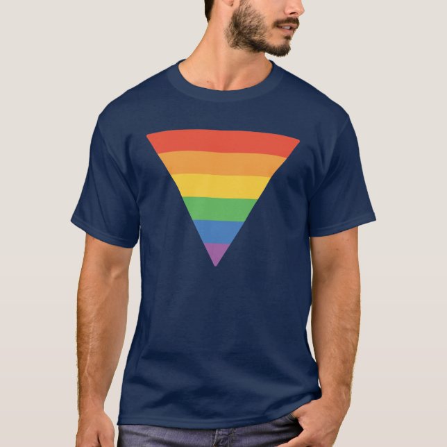 Hbtq-regnbåge Triangel Tee (Framsida)