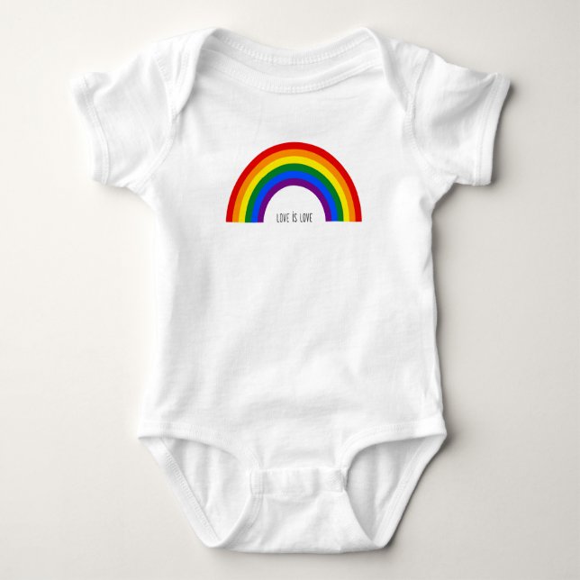 Hbtq-regnbågen. Kärlek är kärlek. T Shirt (Framsida)