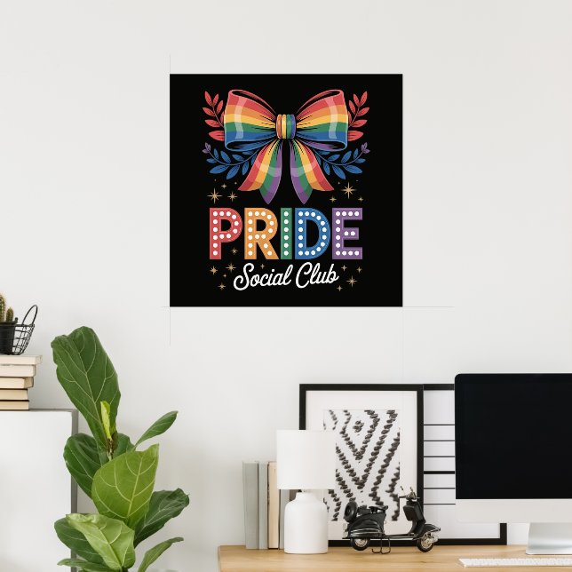 HBTQ-regnbågsbåge Poster (Hemmakontoret)