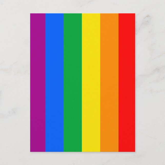 HBTQ+ regnbågsfana Vykort (Framsida)
