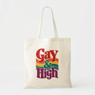 HBTQ-regnbågsflagga för gay och högt retro Tygkasse