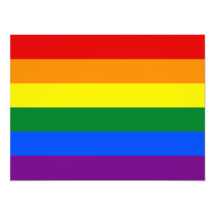 HBTQ-regnbågsflagga för gay-prydnad Fototryck