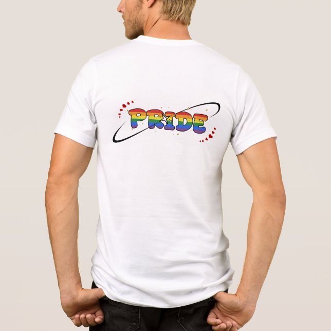 Hbtq-regnbågsflagga för stolthet t shirt (Baksida)