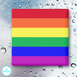 HBTQ+ regnbågsflagga Gay Pride-flagga regnbågsränd Magnet