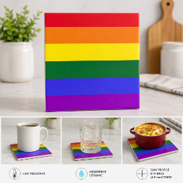 HBTQ-regnbågsflagga Kakelplatta