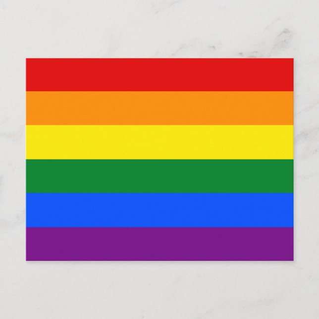 HBTQ-regnbågsflagga Vykort (Framsida)