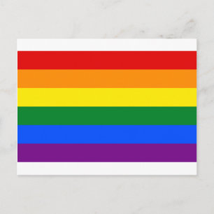 HBTQ regnbågsflagga Vykort