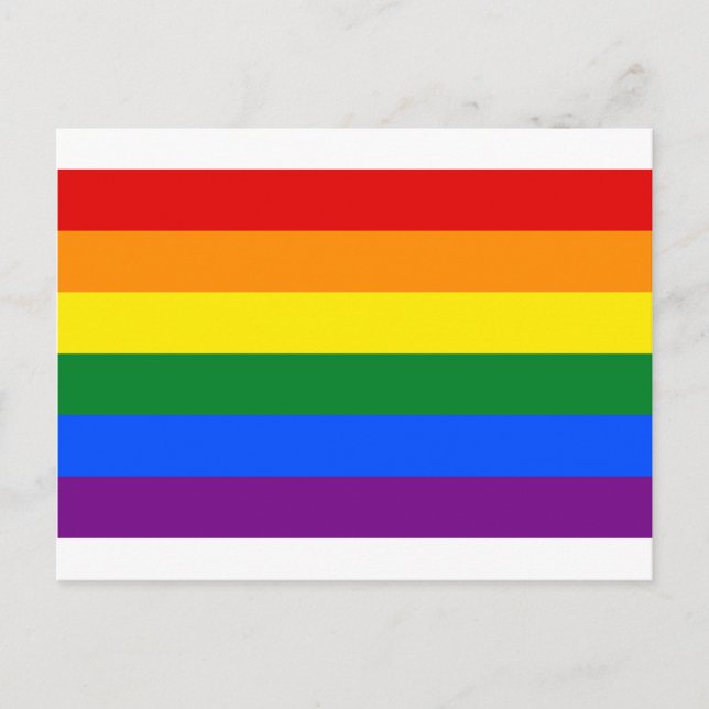 HBTQ regnbågsflagga Vykort (Framsida)
