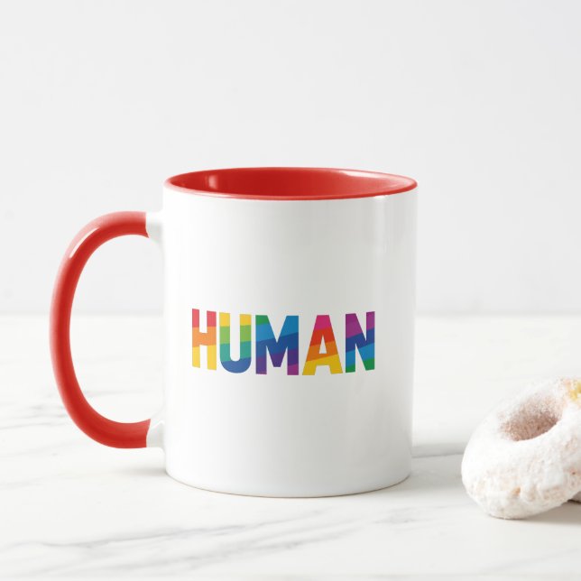 HBTQ regnbågskaffe kopp (Med munk)