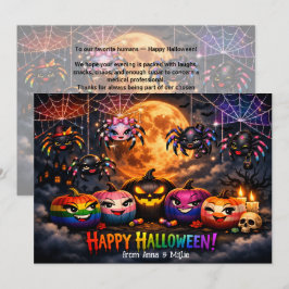 🕷️🌈HBTQ-regnbågslapp Pumpa kort