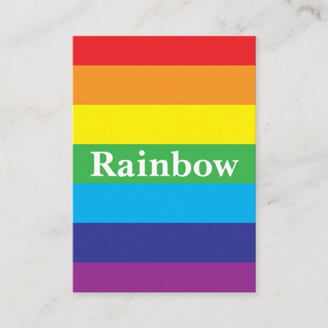 Hbtq-regnbågsmönster Visitkort (Framsida)