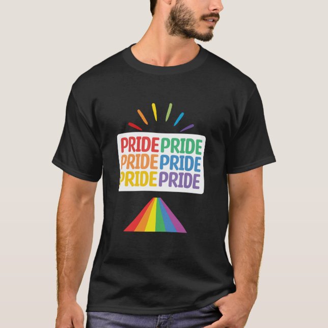 Hbtq regnbågsstolthet t shirt (Framsida)