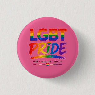 HBTQ regnbågstypografi Knapp