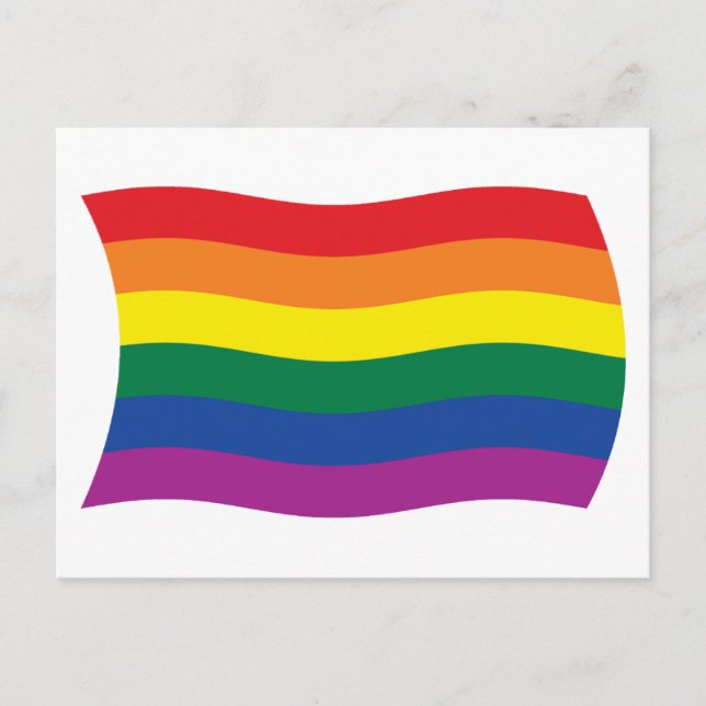 Hbtq-rörelsens flagga vykort (Framsida)