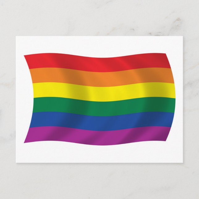 Hbtq-rörelsens flagga vykort (Framsida)