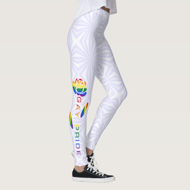 HBTQ-ros regnbagsflagga  Leggings (Höger)
