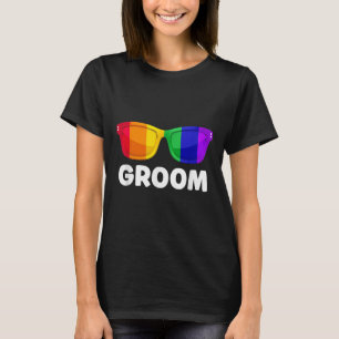 HBTQ Skojbröllop Brudgum Bröllop T-Shirt