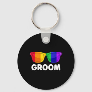HBTQ Skojbröllop Brudgum Bröllop T-shirt för HBTQ- Nyckelring