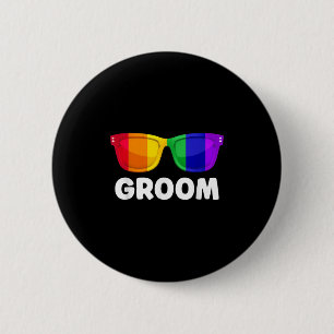 HBTQ Skojbröllop Brudgum Bröllop T-shirt HBTQ Knapp