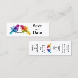 HBTQ+ spara datum 🌈budget Regnbågs Kärleksfåglar