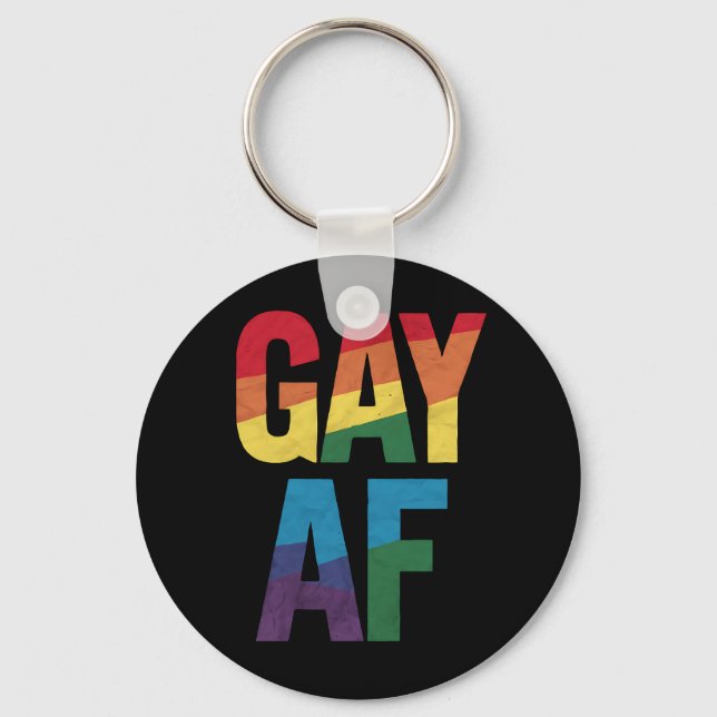 HBTQ-stolt AF HBTQ present HBTQ månad Nyckelring (Framsida)