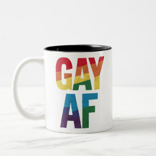HBTQ stolt HBTQ-pral HBTQ-gåva Stoltmånad Två-Tonad Mugg