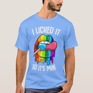 Hbtq-stolt Ick Mig Så Det Är Mitt Regnbågsläppar r T Shirt