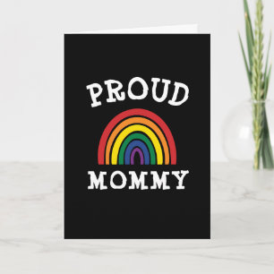 HBTQ Stolt Mamma HBTQ Pride Regnbåge Mors Dag Kort